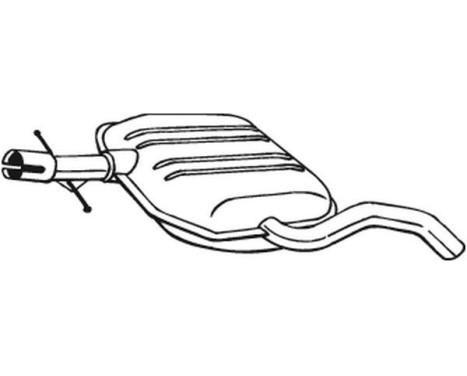 Middle Silencer 233-689 Bosal, Image 2
