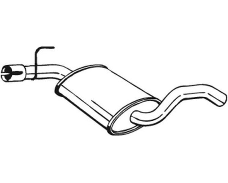 Middle Silencer 233-693 Bosal, Image 2