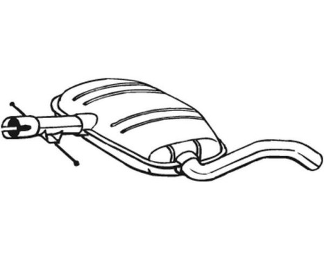 Middle Silencer 233-703 Bosal, Image 2