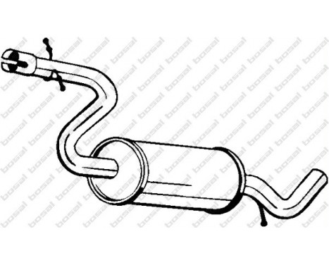 Middle Silencer 233609 Bosal