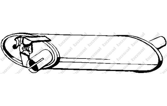 Middle Silencer 235-873 Bosal, Image 2