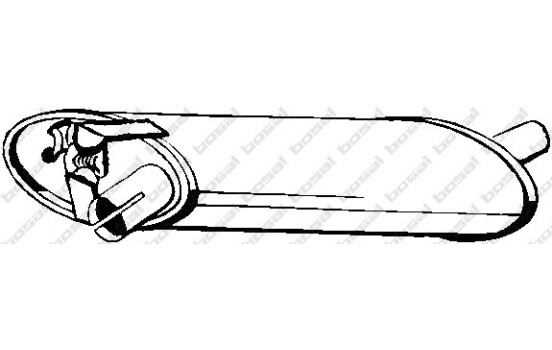 Middle Silencer 235-873 Bosal