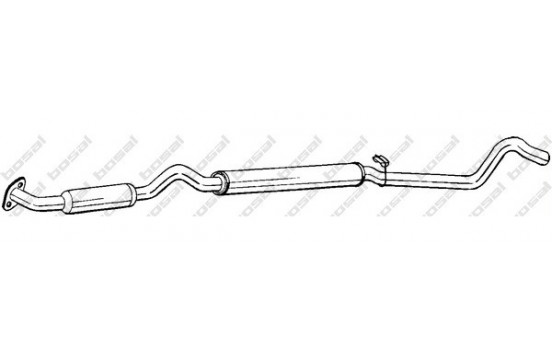 Middle silencer 278-167 Bosal