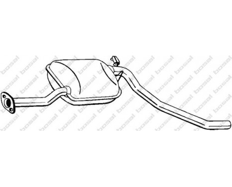 Middle Silencer 278-991 Bosal, Image 2