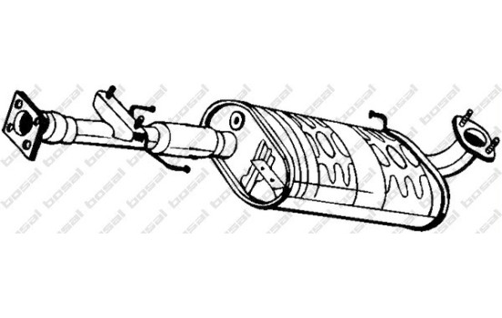 Middle Silencer 279-589 Bosal