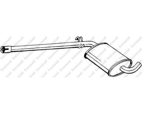 Middle Silencer 279-603 Bosal, Image 2