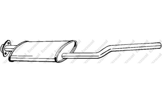 Middle Silencer 279-717 Bosal, Image 2