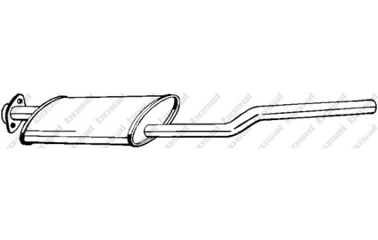 Middle Silencer 279-717 Bosal