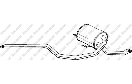 Middle silencer 279-909 Bosal