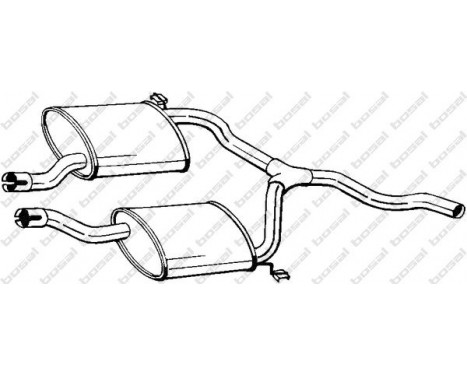 Middle Silencer 279-913 Bosal, Image 2
