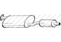 Middle Silencer 279-937 Bosal