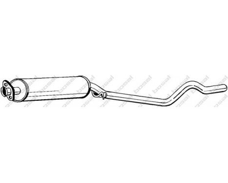 Middle Silencer 280-153 Bosal, Image 2