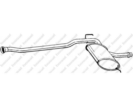 Middle Silencer 280-525 Bosal, Image 2