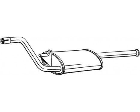 Middle Silencer 280-823 Bosal, Image 2
