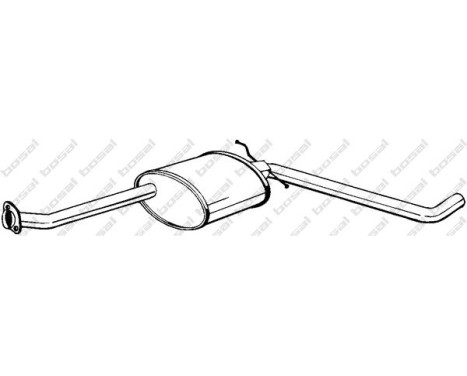 Middle silencer 281-063 Bosal