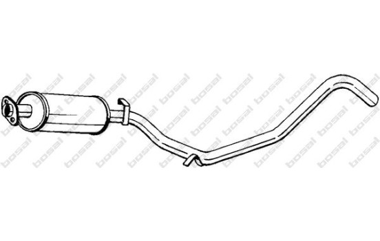 Middle Silencer 281-201 Bosal, Image 2