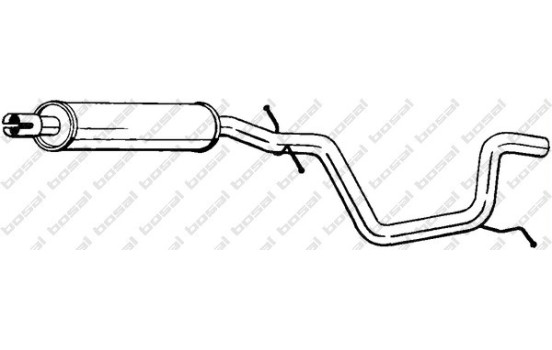Middle Silencer 281-457 Bosal