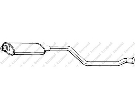 Middle Silencer 281-545 Bosal, Image 2