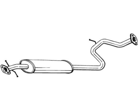 Middle Silencer 282-055 Bosal, Image 2