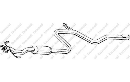 Middle silencer 282-203 Bosal