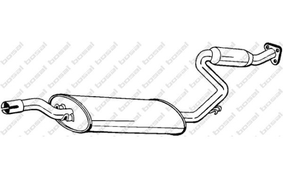 Middle Silencer 282-307 Bosal, Image 2