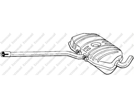 Middle silencer 282-551 Bosal