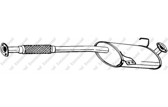 Middle silencer 282-697 Bosal