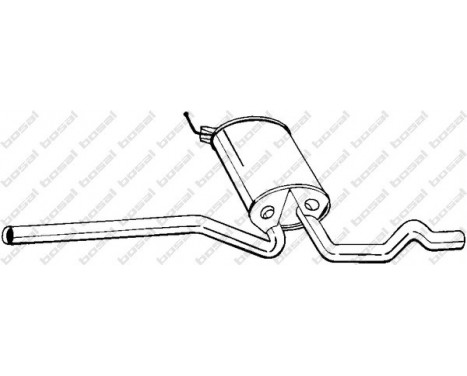Middle Silencer 282-703 Bosal