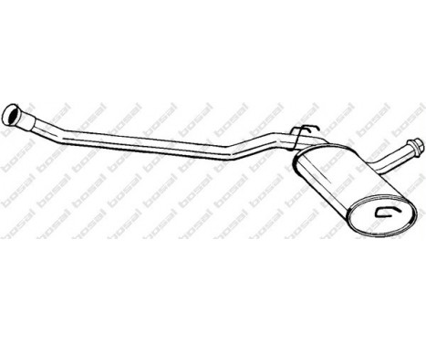 Middle Silencer 283-065 Bosal