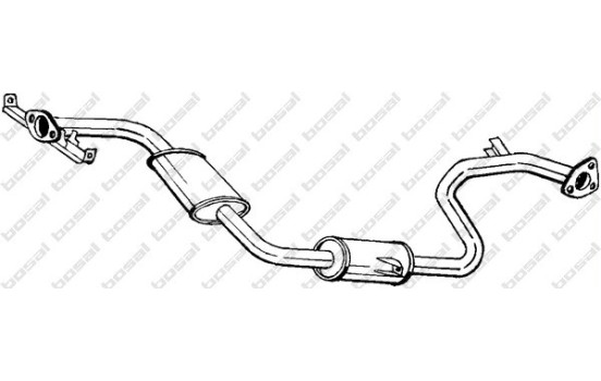 Middle Silencer 283-077 Bosal