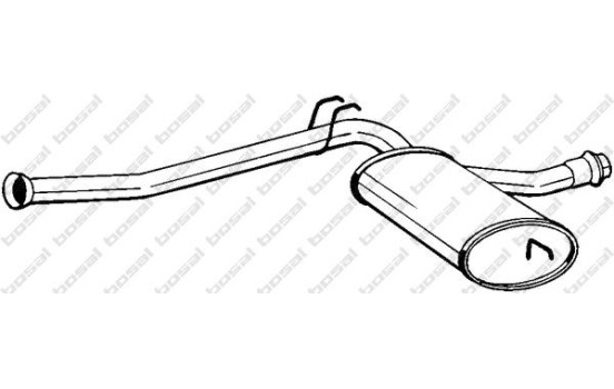 Middle Silencer 283-081 Bosal, Image 2
