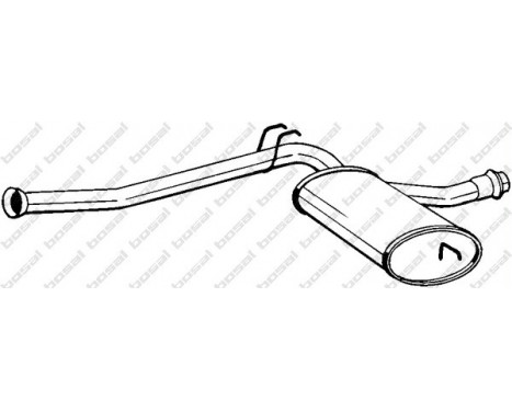 Middle Silencer 283-081 Bosal