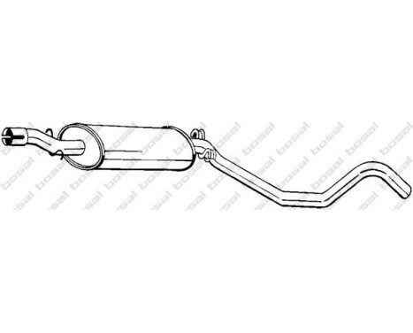 Middle Silencer 283-117 Bosal, Image 2
