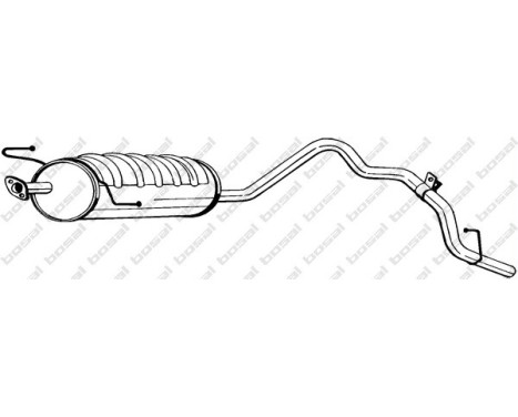 Middle silencer 283-125 Bosal