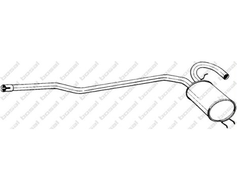 Middle silencer 283-131 Bosal