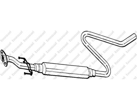 Middle Silencer 283-141 Bosal, Image 2
