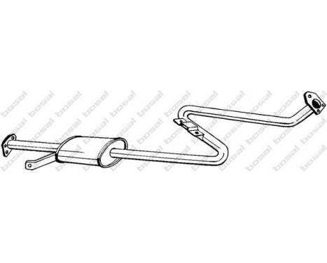 Middle Silencer 283-165 Bosal, Image 2