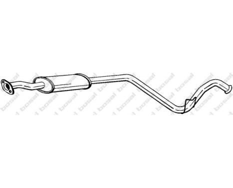 Middle silencer 283-407 Bosal