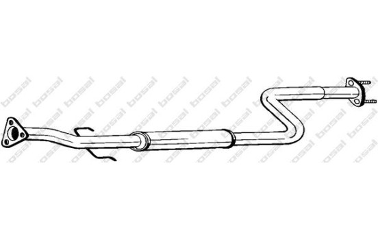 Middle Silencer 283-509 Bosal, Image 2