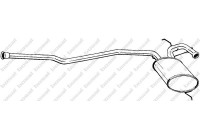 Middle Silencer 283-533 Bosal
