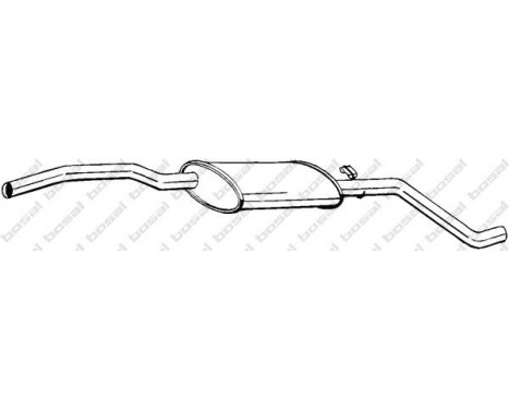 Middle Silencer 283-609 Bosal, Image 2