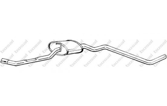 Middle silencer 283-819 Bosal