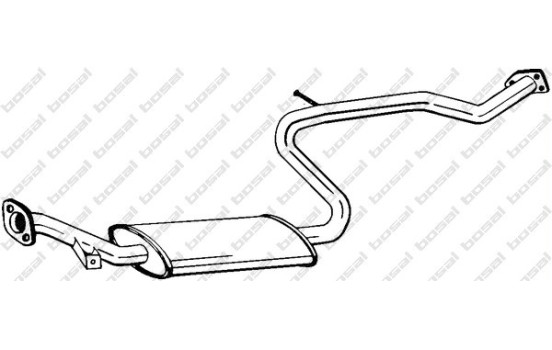 Middle Silencer 283-837 Bosal