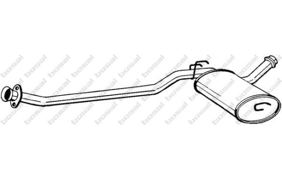 Middle Silencer 284-075 Bosal, Image 2