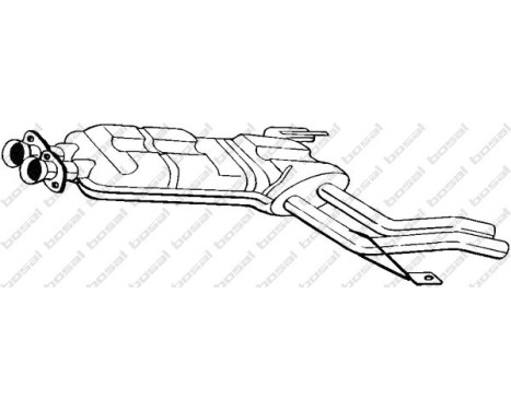 Middle silencer 284-283 Bosal