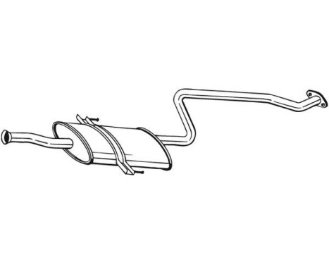 Middle Silencer 284-301 Bosal, Image 2