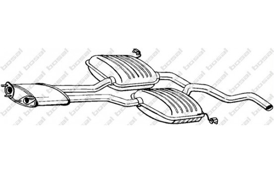 Middle silencer 284-523 Bosal