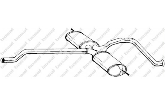 Middle silencer 285-005 Bosal