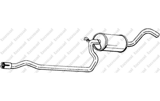 Middle Silencer 285-045 Bosal, Image 2