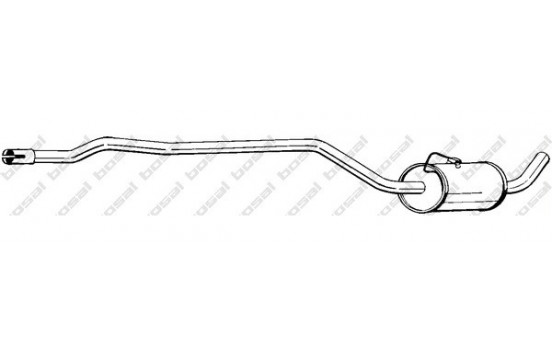Middle silencer 285-139 Bosal
